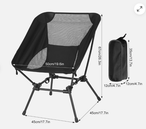Lightweight Folding Camping Chair – Portable Outdoor & Fishing Seat