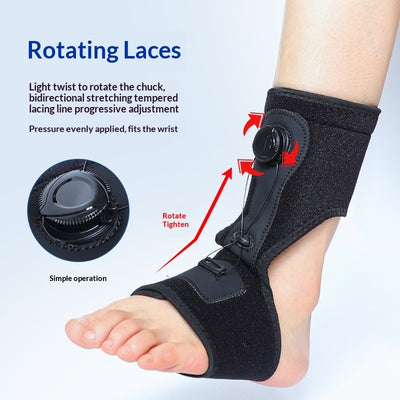 Adjustable Compression Ankle Brace with Hook Loop Fastener - Soccer Sports Support Strap for Injury Prevention and Stability