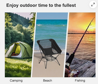 Lightweight Folding Camping Chair – Portable Outdoor & Fishing Seat image 8