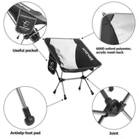 NNEOBA Ultralight Folding Aluminum Camping Chair image 2