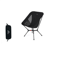 Portable Folding Camping Chair Black image 1