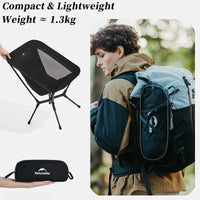 Portable Folding Camping Chair Black image 5