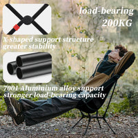 Portable Folding Camping Chair Black image 3