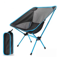 NNEOBA Premium Foldable Camping Chair Blue image 1