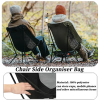 Portable Folding Camping Chair Black image 4