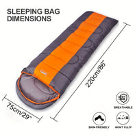 3-Season Lightweight Sleeping Bag for Hiking Camping image 3